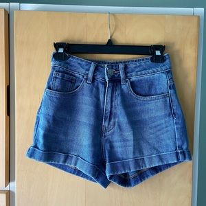 Blue Denim Pacsun Mom Shorts